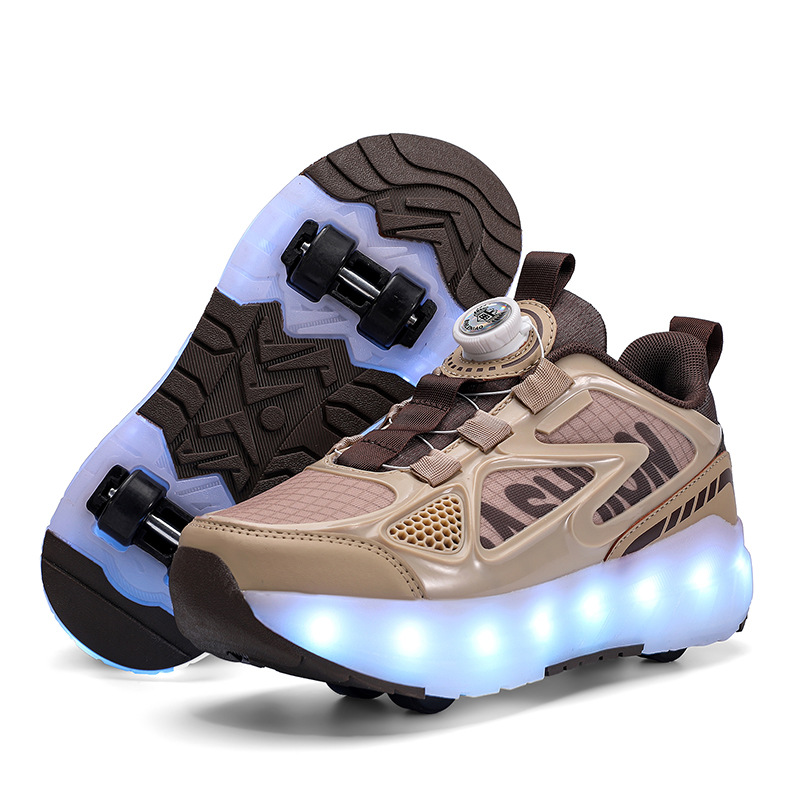 Picture of Binle Bird Children's Heal Shoes Four Wheel Summer Boys' Luminous Detachable Girls' Student's Wheeled sneaker