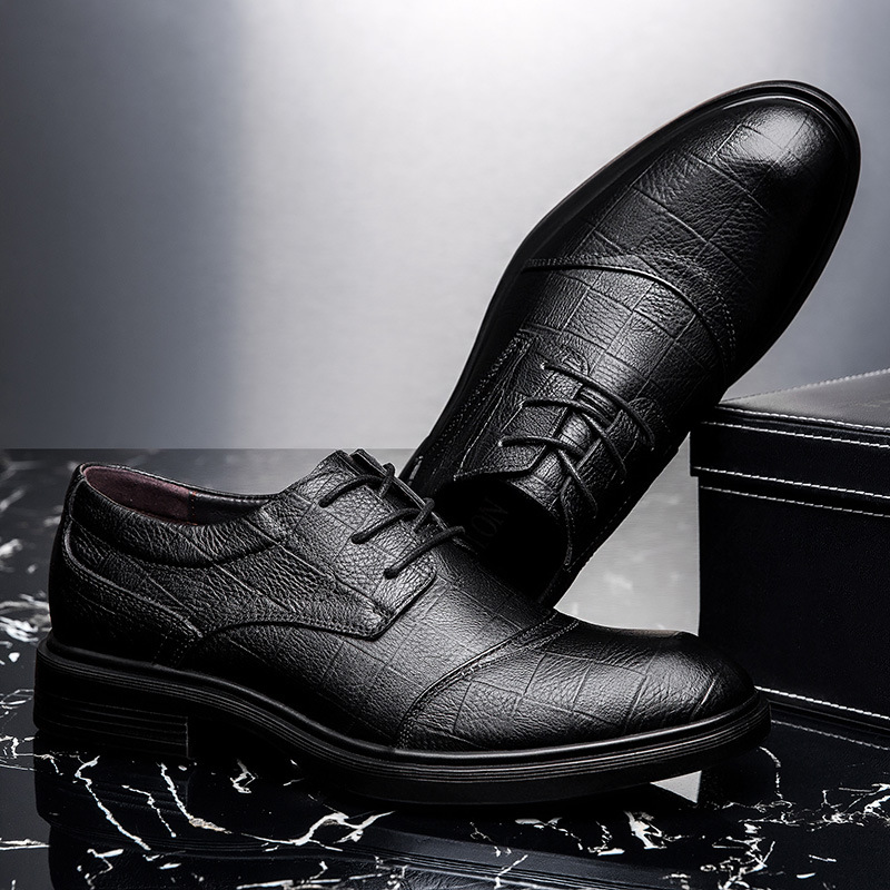 Cardile Crocodile Formal Leather Shoes Breathable Cowhide Business Men's Shoes Large Size 47 Small Size 36 Heightening Genuine Leather Casual Shoes