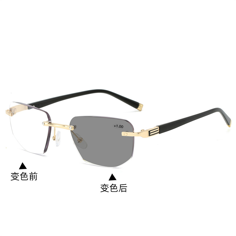 Picture of Frameless trimming presbyopic glasses European and American cross-border color changing multi-focus presbyopic glasses dual-use smart zoom wholesale