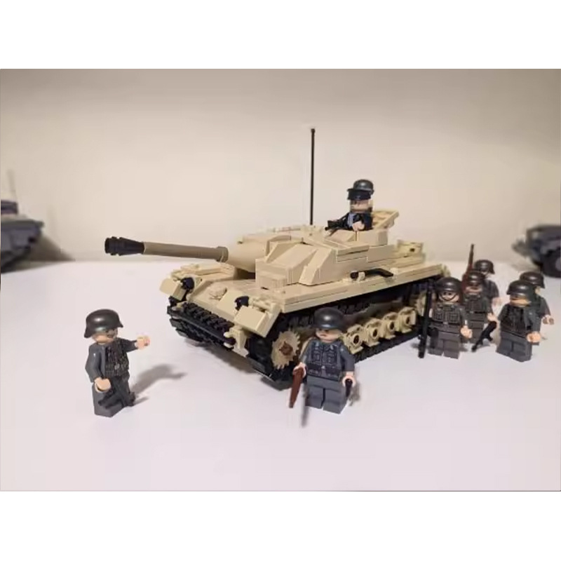 Picture of Compatible with Lego MOC-162438 World War II StuGIII self-propelled assault gun tank model assembling building blocks toy