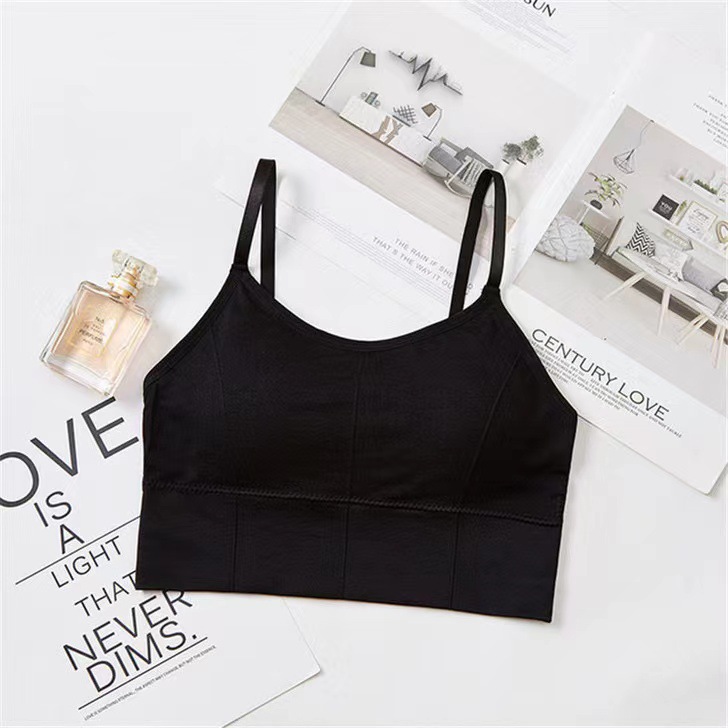 Picture of Women's wrapped chest card beauty back strap seamless underwear base inner tube top girl sports vest cross-border wholesale