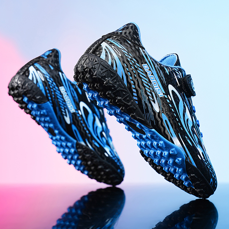 Football Shoes for Men 2025 New Game Spiked Shoes 8 Years Old and 9 Boys Primary School Students Velcro Training Shoes