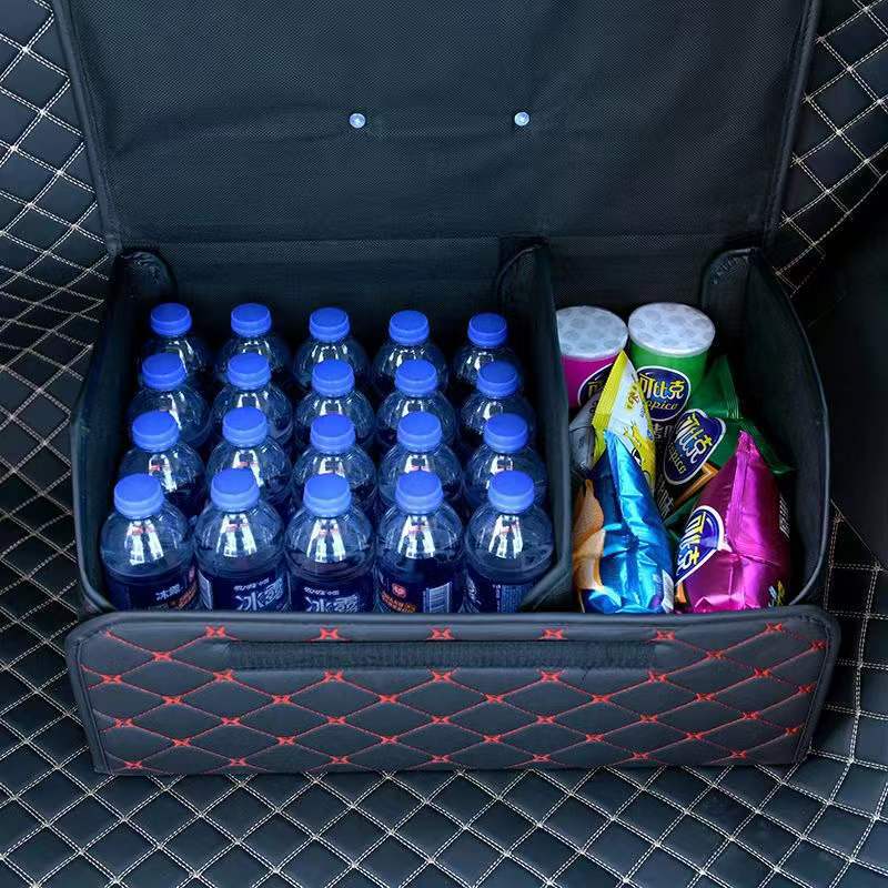 Car Trunk Car Storage Box Multifunctional Leather Folding Storage Box Storage Box Car Storage Box