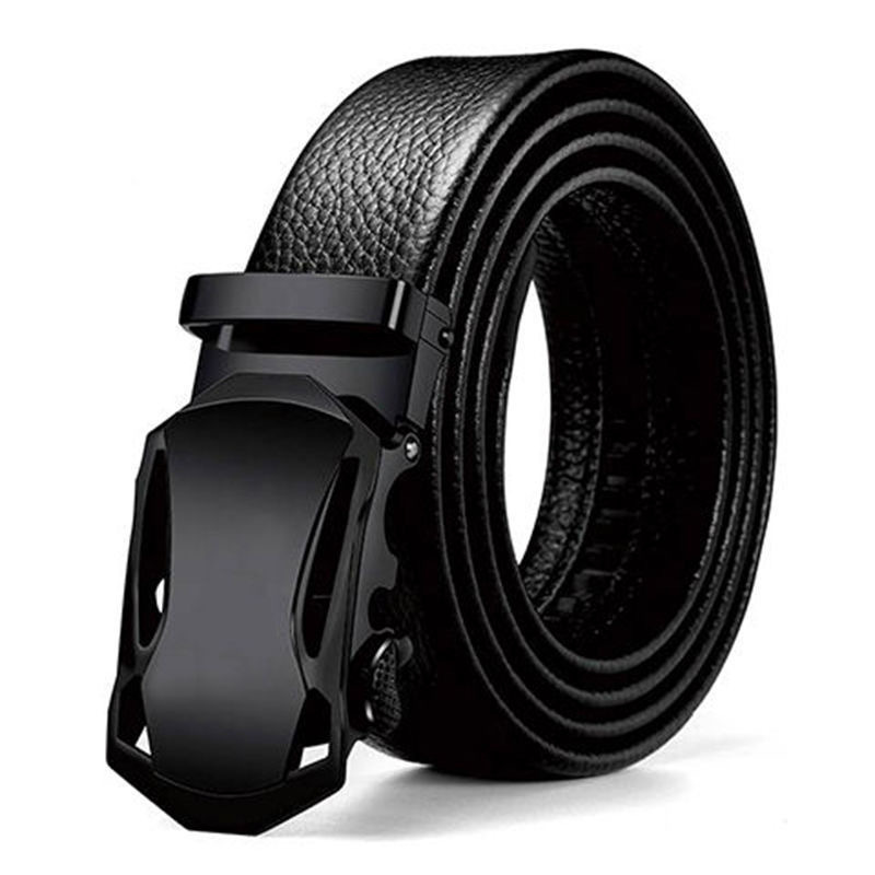 Black sports car Automatic Buckle Men's Belt Business Leisure Belt Shake Voice Fast Hand Live in stock Factory Outlet