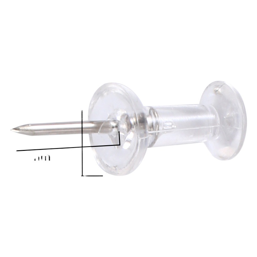 Amazon pushpin color transparent I-shaped pin special-shaped I-shaped pin plastic pin pushpin press nail color nail bulk