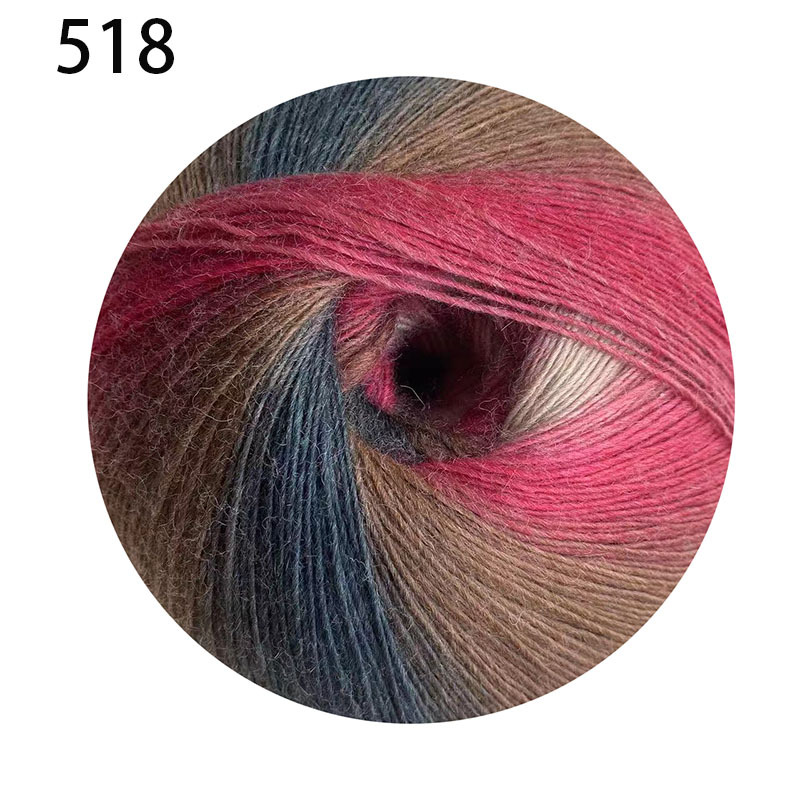 Picture of 1000 m Magic Ball Rainbow Wool Wool Wool Hand-Woven Crochet Shawl Hat Scarf Coat Coarse Baby Wool Ball