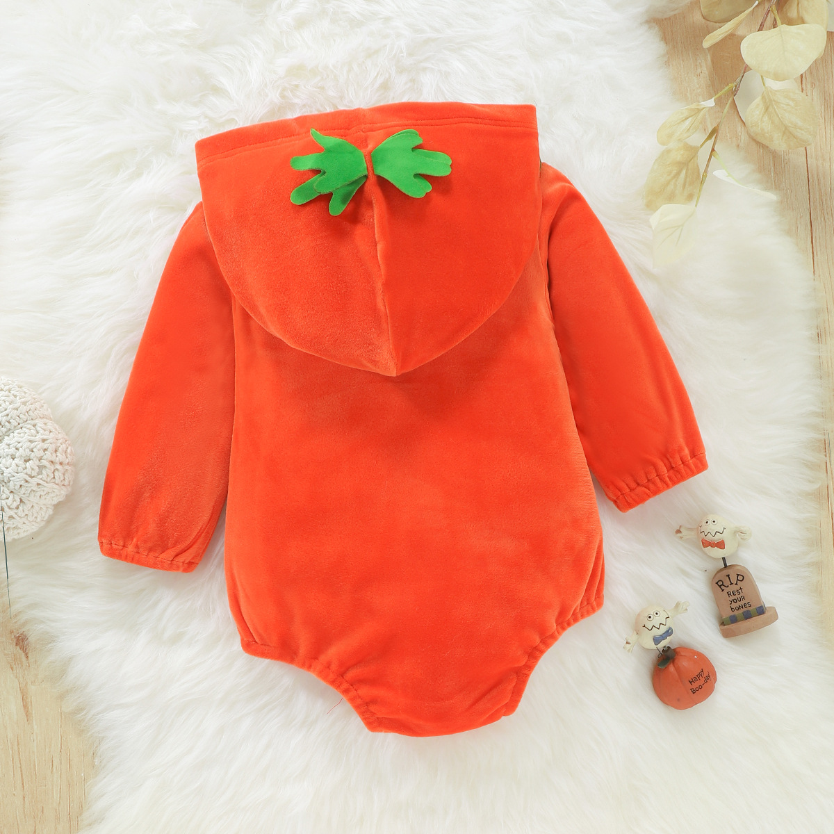 Picture of Baby romper European and American cross-border Halloween pumpkin clothing long sleeve one-piece romper baby bag fart romper festival New