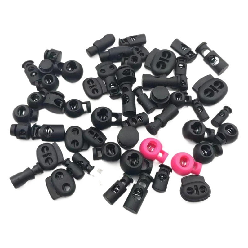 Picture of Spring buckle manufacturer cylindrical plastic spring buckle single hole double hole nylon rope buckle buckle