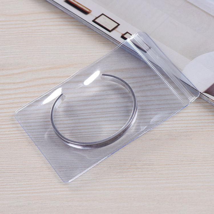 Pvc Frosted Plastic Bag Jewelry Storage Earring Badge Bracelet Packaging Bag Pvc Ziplock Bag Zipper