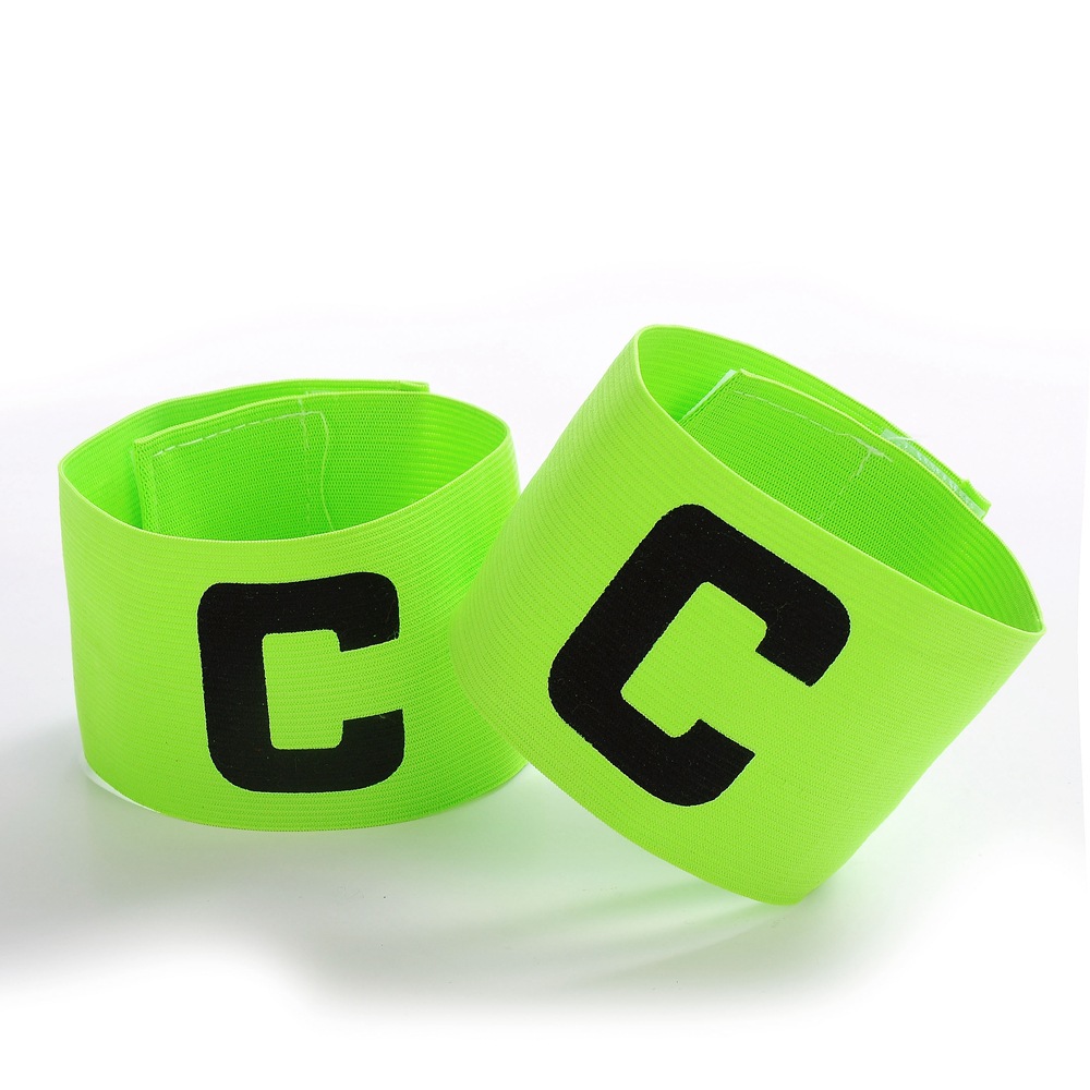Picture of Captain's Armband Football Game Velcro Basketball Professional Elastic Sticker Event Arm Wrap C-Shaped Label Training