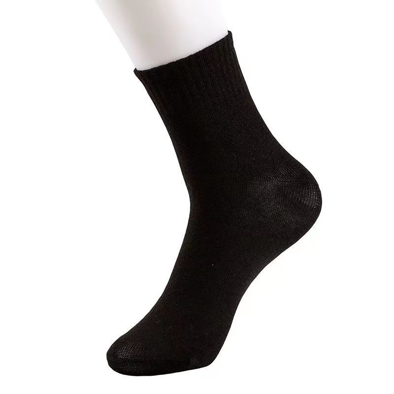 Picture of Socks Men's Summer Solid Color Black and White Grey Boat Socks Unisex Low Mouth Breathable Short Socks Low Top Socks