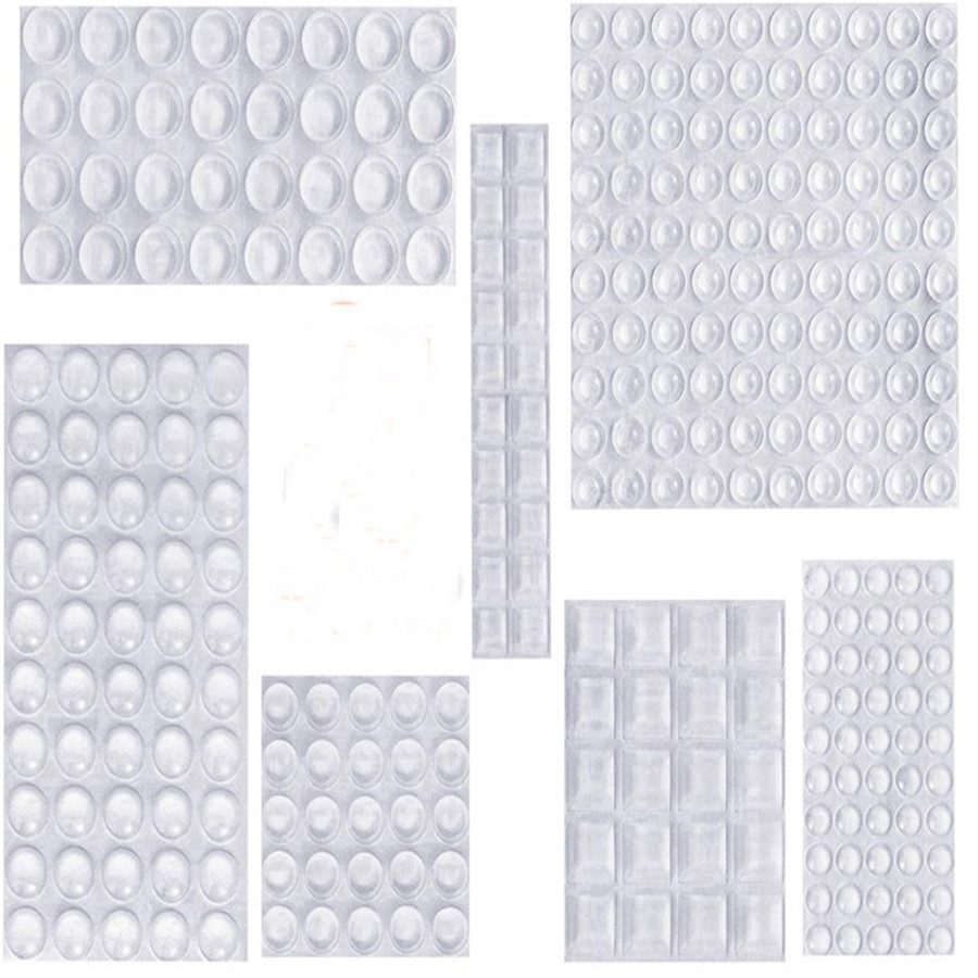 Anti-collision stickers household door handle silicone anti-collision mat cabinet door mute door rear anti-collision stickers refrigerator door anti-collision artifact