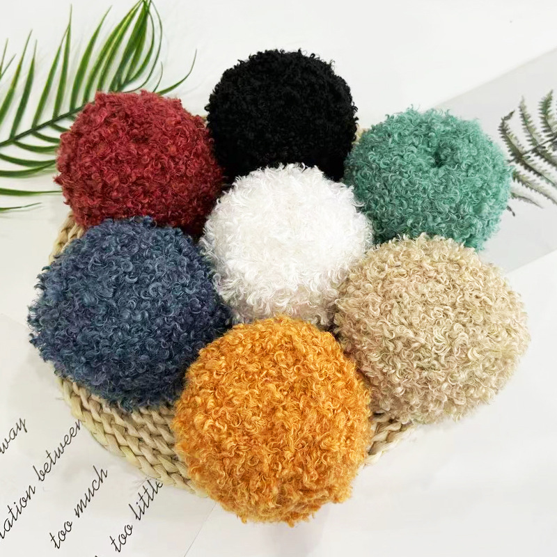50g wool loop thread handmade diy loop crochet thread handmade scarf characteristic doll teddy yarn