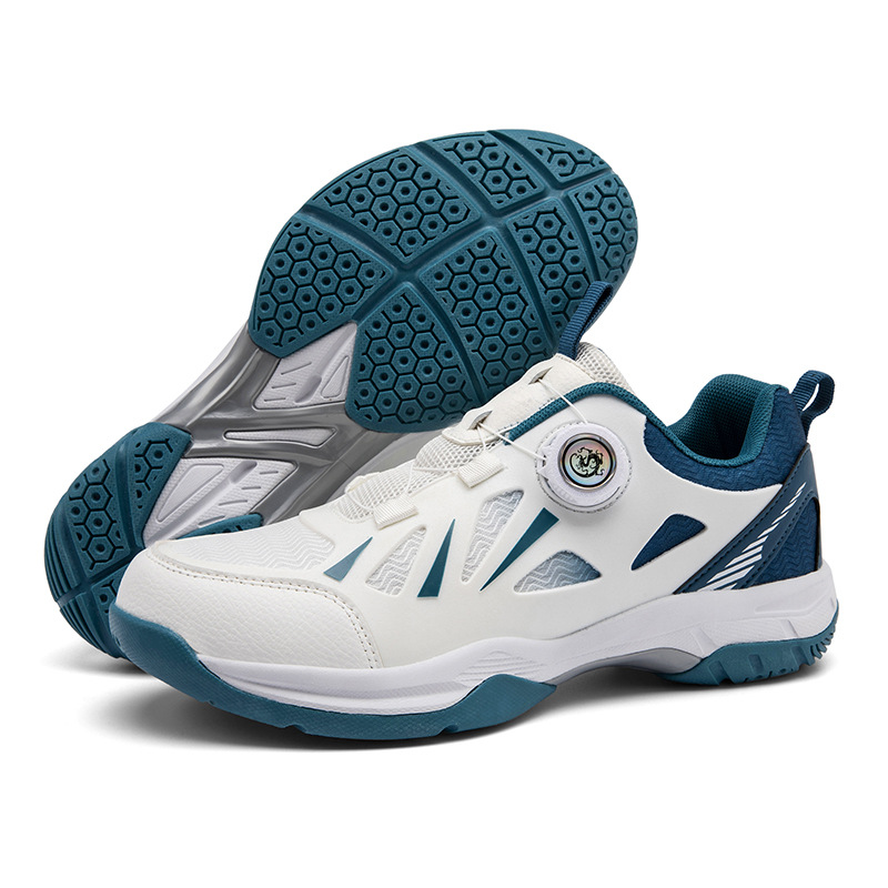 Cross-Border Badminton Shoes Swivel Buckle Casual Couple Style Lightweight Table Tennis Sneakers Men's Tennis Training Shoes Men's Shoes