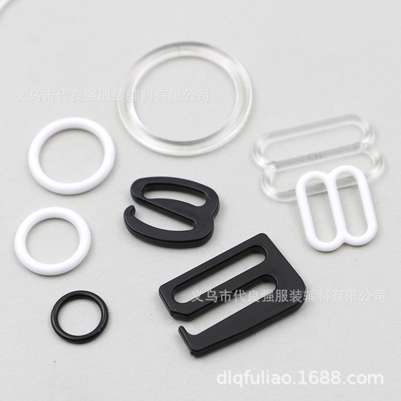 Picture of Ready Stock Intimates Adjustment Bra Buckle Environmentally Friendly Bra Buckle Transparent 089 Word Plastic Sling Shoulder Strap Bra Adjustment Buckle