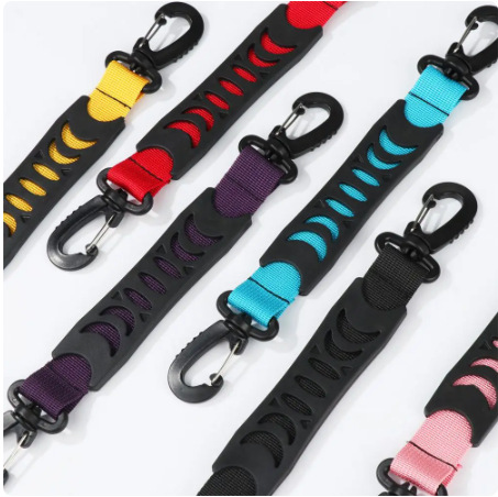 Picture of 6 color roller skates portable handle Amazon roller skates carry strap ski shoes portable strap shopping webbing handle