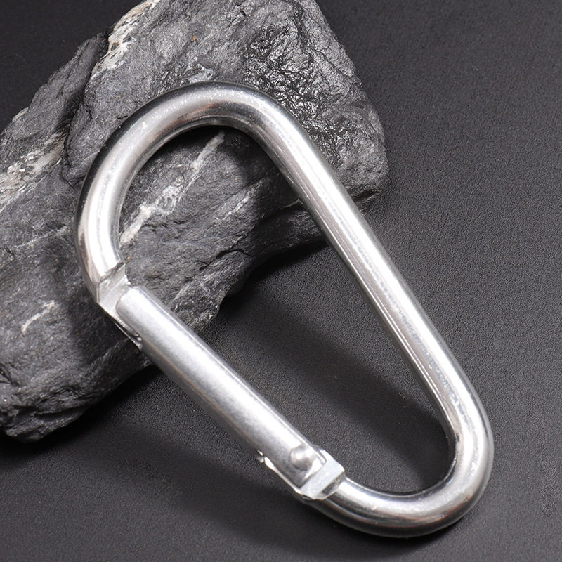 Picture of Manufacturers make gourd-shaped No. 6 D-shaped aluminum alloy mountaineering buckle hanging buckle hardware buckle mountaineering buckle in stock wholesale