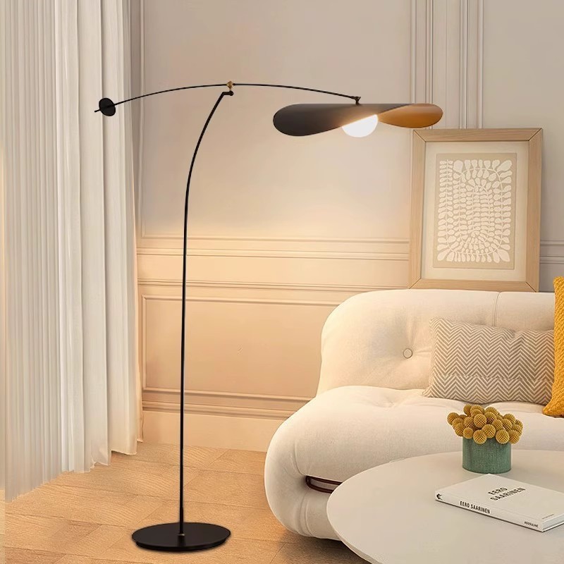 French-Style Retro Floor Lamp for Living Room Sofa, Fishing Lamp, Ambiance Lamp, High-End American Vintage Internet Celebrity Lamp