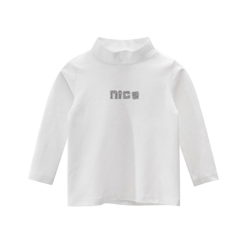 Picture of 27Kids Brand Children's Clothing Korean Style Clothing Wholesale 2024 Girls' Bottoming Shirt Turtleneck Boy's T-Shirt One Piece Consignment