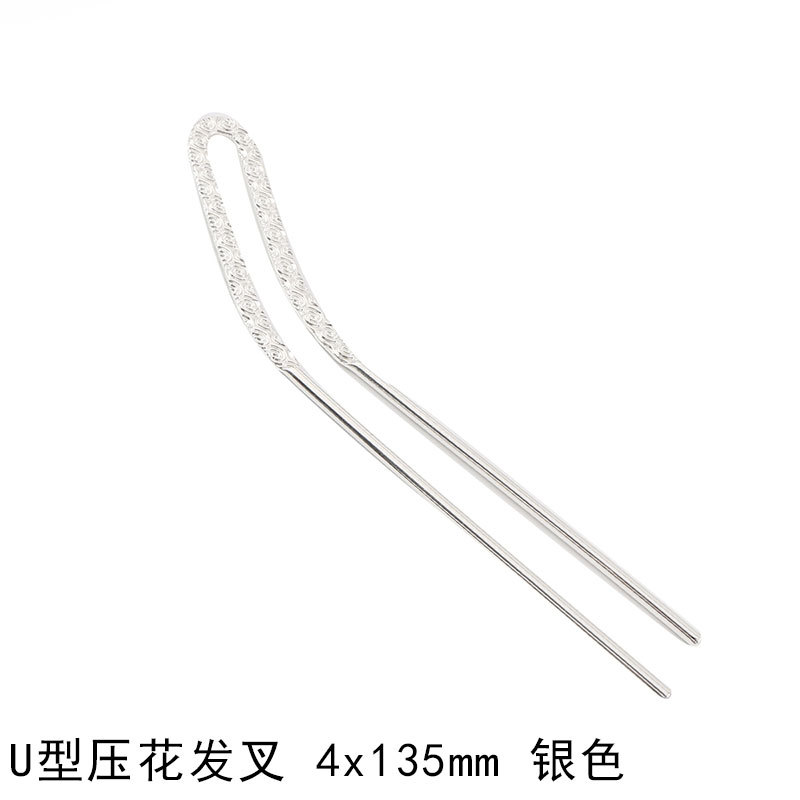 Picture of AliExpress copper hair accessories single stick hair pin comb accessories DIY hand-made antique step hairpin body material