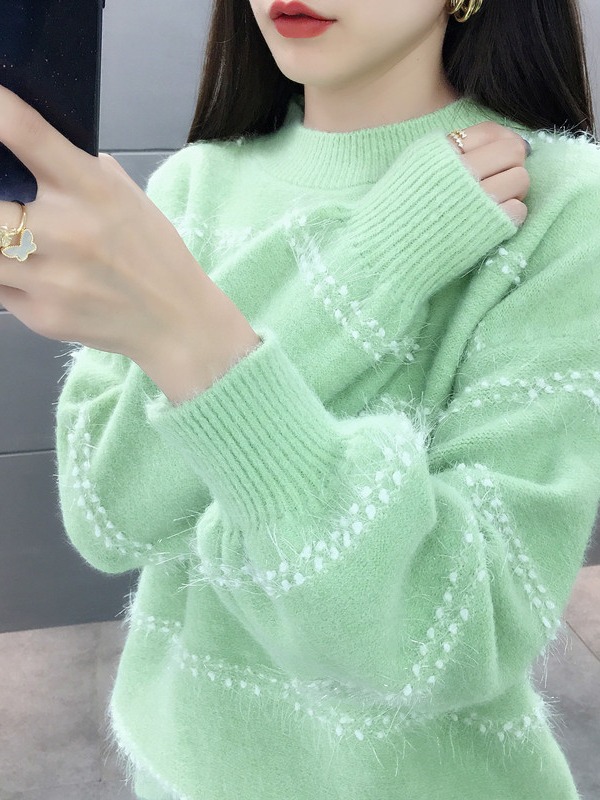 Picture of Sweater women's winter inner wear 2024 New bottoming shirt autumn and winter popular loose lazy style outer wear western style top