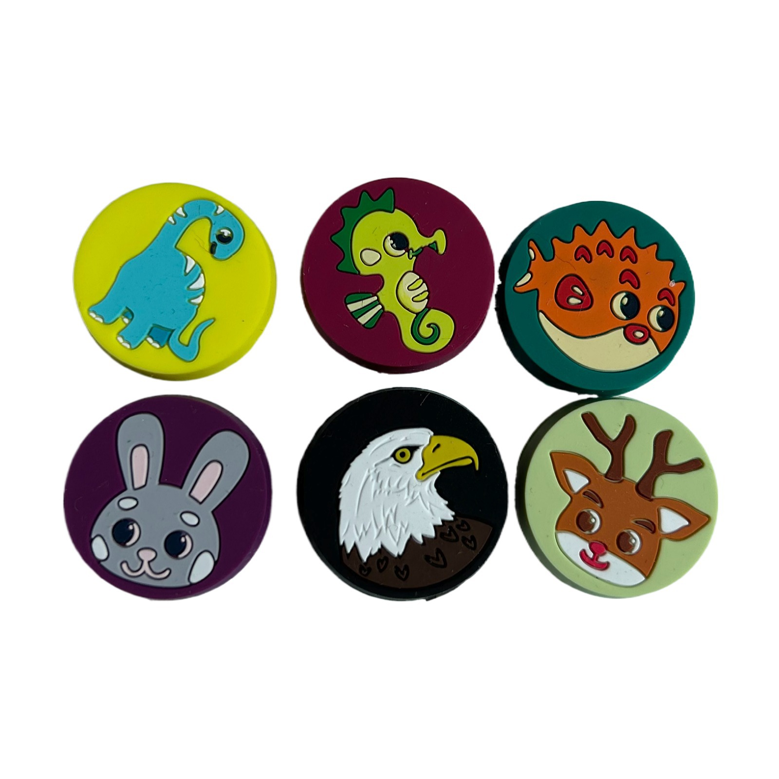 Spot 2023 New Cartoon Shock Absorber Animal Dinosaur Seahorse Puffer Fish Eagle Elk Tennis Racket Shock Absorber
