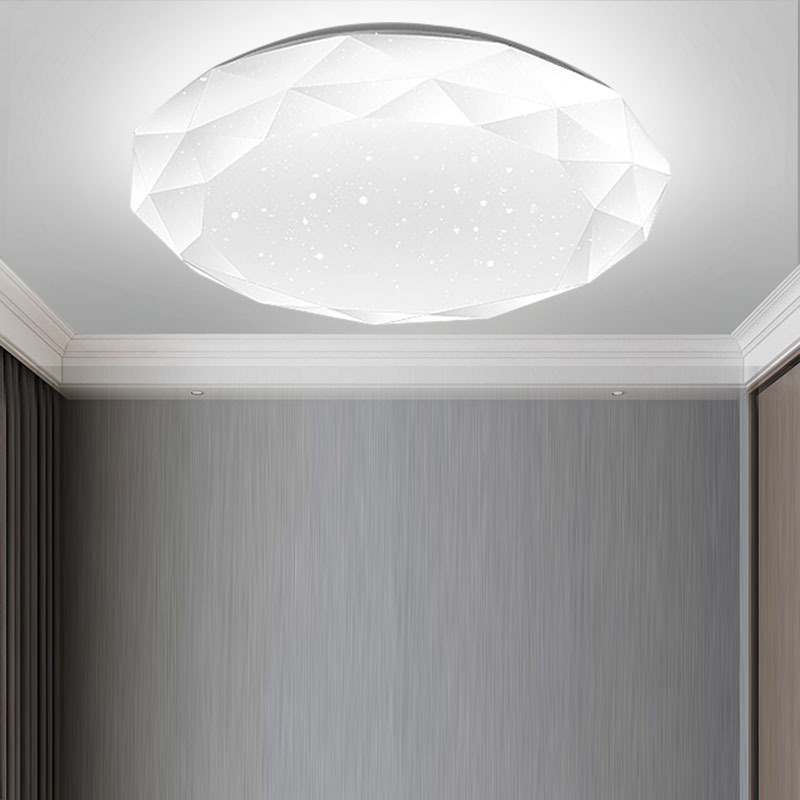 Picture of LED ceiling lamp lampshade shell cover round simple modern bedroom lamp living room lampshade plus chassis accessories kit
