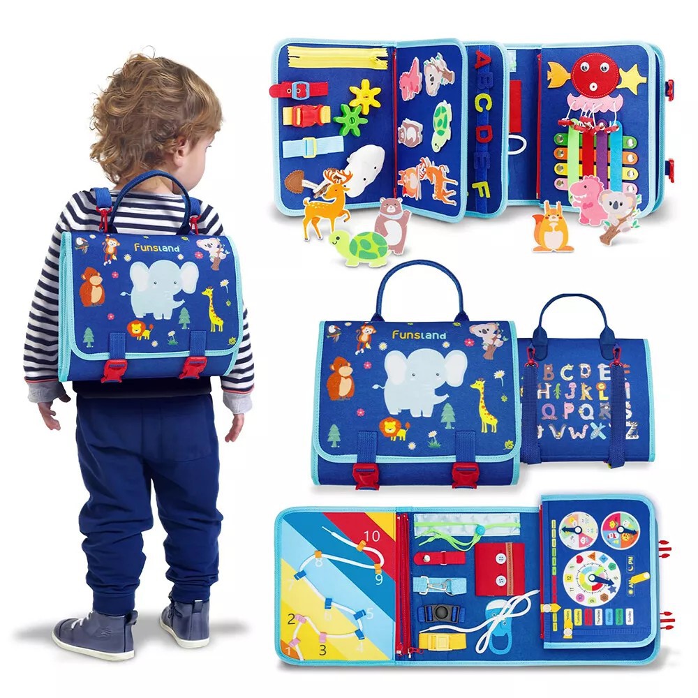 Cross-Border Felt Learning Board Busy Board New Hot Selling Kidsren's Early Education Intelligence Development Felt Busy Board Toys