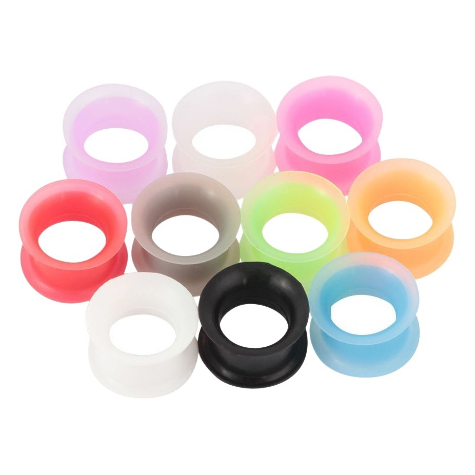 Soft Silicone Double Horn Ear Expansion 3-25mm Human Puncture Ear Expansion Jewelry