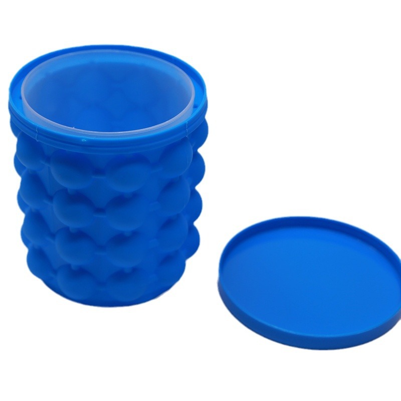 Picture of Cross-Border Spot Silicone Ice Bucket Ice Cup Silicone Ice Cube Round Large Silicone Ice Wine Bucket Grids Manufacturer