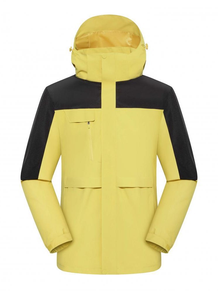 Fleece Rushwear Overalls Outdoor Three-in-One Jacket Men's Mountaineering Suit Group Tooling Custom Logo Embroidery