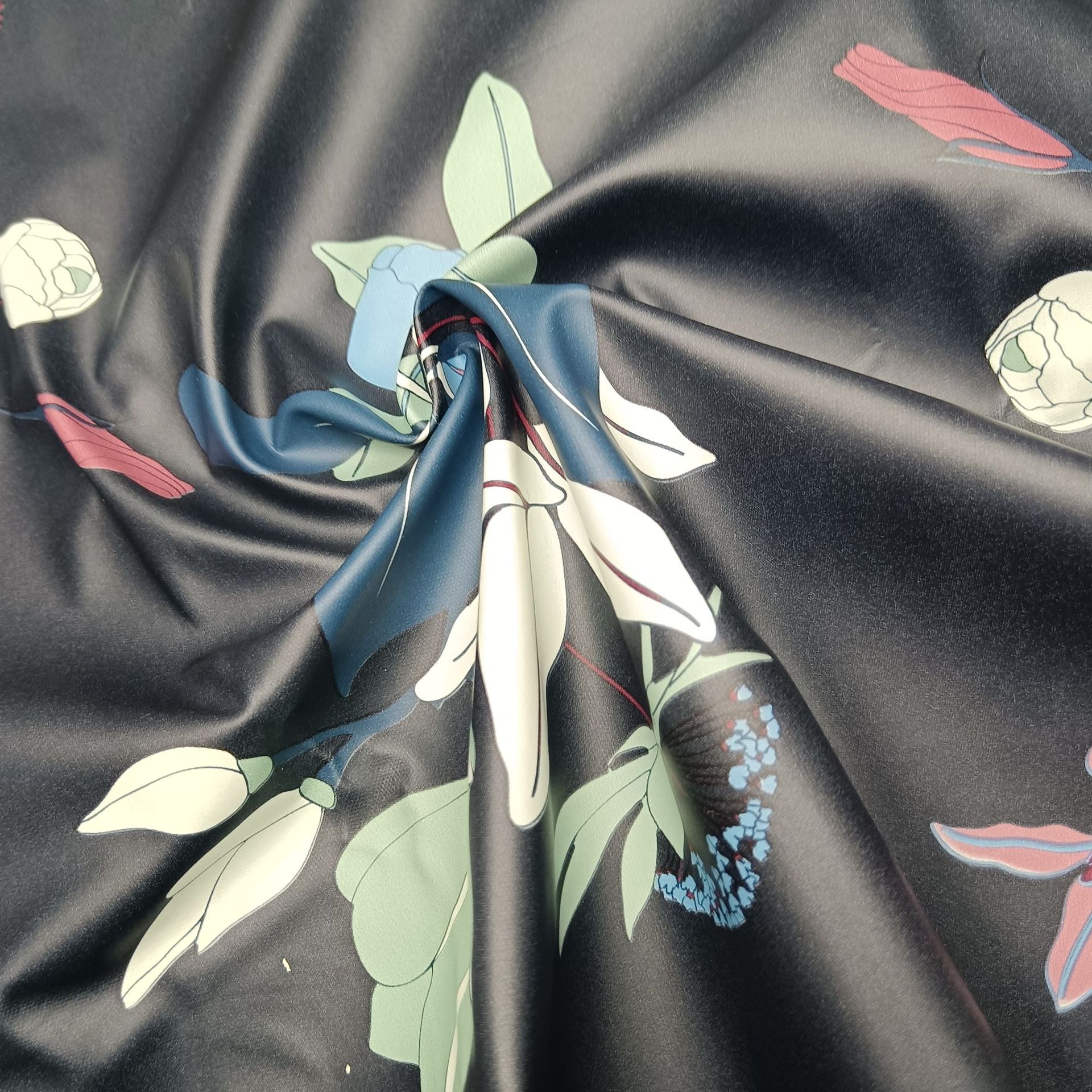 Release Paper Elastic Pu Film Knitted Composite Fabric Roll-Coated Digital Printing Kidsren's Clothing Smock Stretch Raincoat Fabric