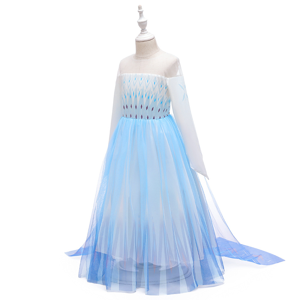 Picture of 2024 New Children's Dress Elsa Princess Dress Frozen 2 Cosplay Children's Day Performance Dress