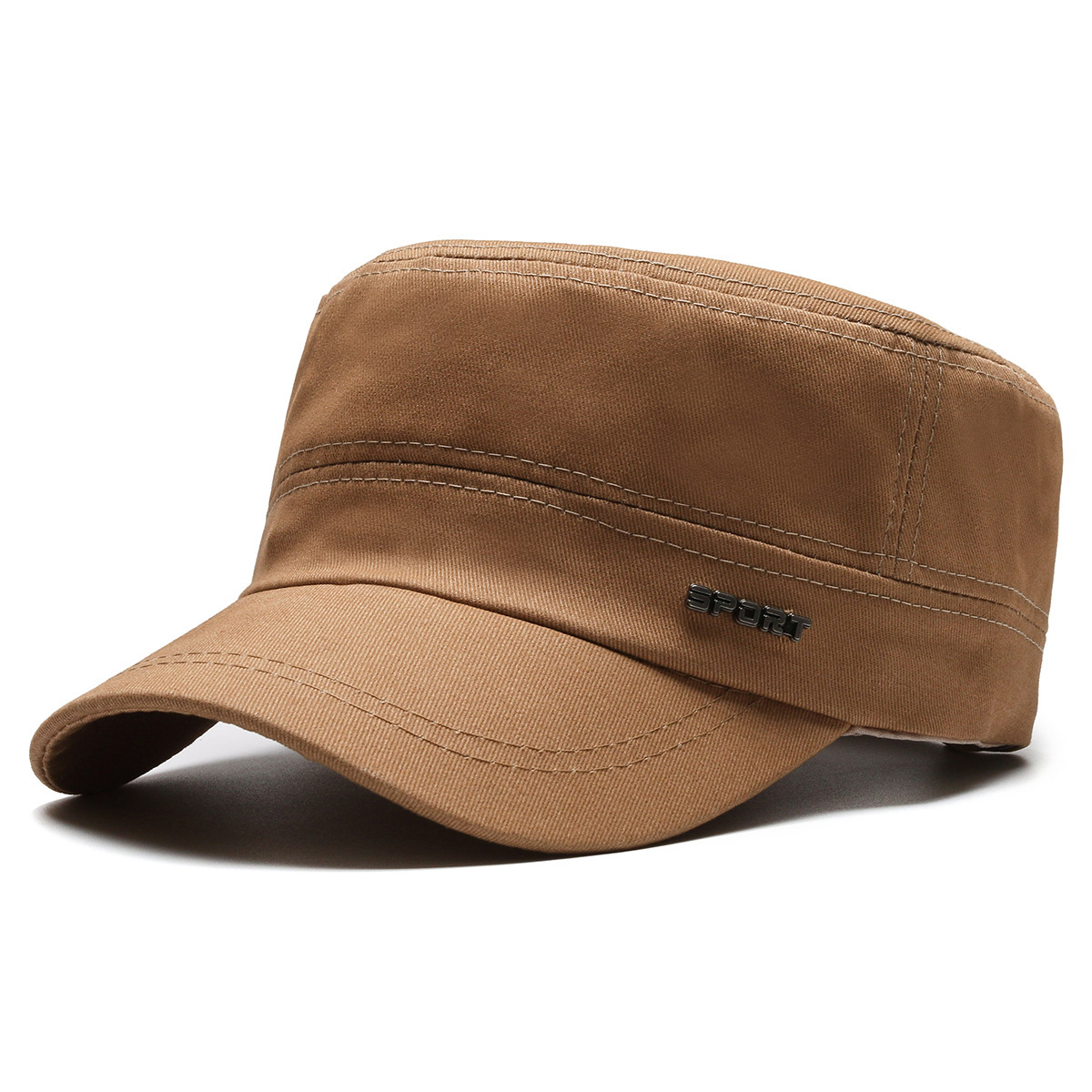 Picture of Four Seasons New Style Hat Men's Casual Twill Cotton Flat Cap Simple Flat Cap Elegant Sunshade Baseball Cap