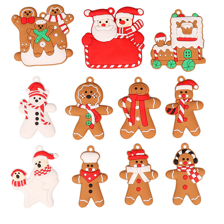 Picture of 2024 New Christmas Tree DIY Pendant Gingerbread Man Twelve Source Manufacturer Christmas Scene Arrangement Pendant