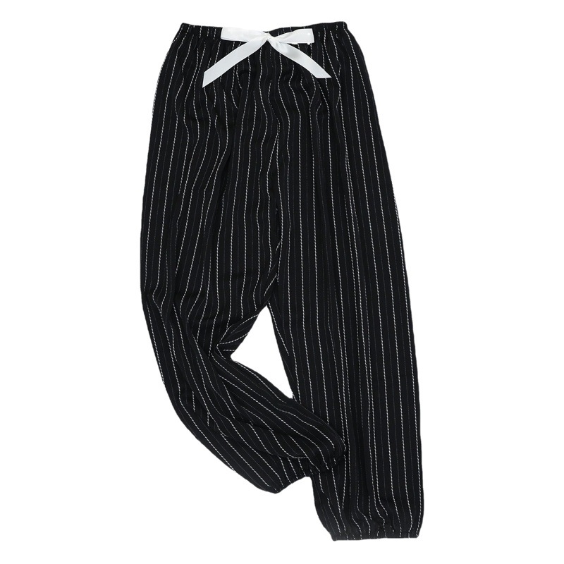 Ice Silk Pajama Pants Women's Summer Thin Breathable Bloomers Korean-style Large Size Loose Outer Wearing All-match Casual Ankle Pants
