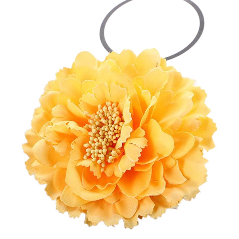 Popular Simulated Peony Flower Head Flower Edge Clip Beach Skirt Headdress Straw Hat Accessories Seaside Travel Vacation Hair Accessories