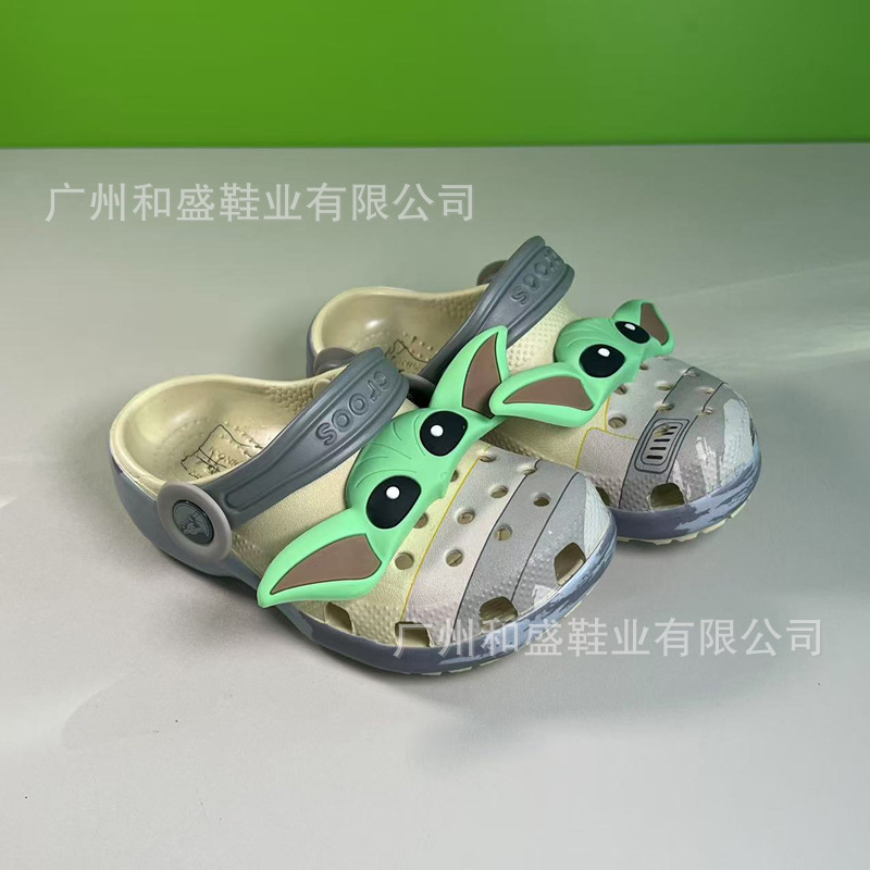 Star Transfer Star Wars Children's Croc Shoes Summer New Parent-Kids Baby Croc Shoes Baotou Sandals