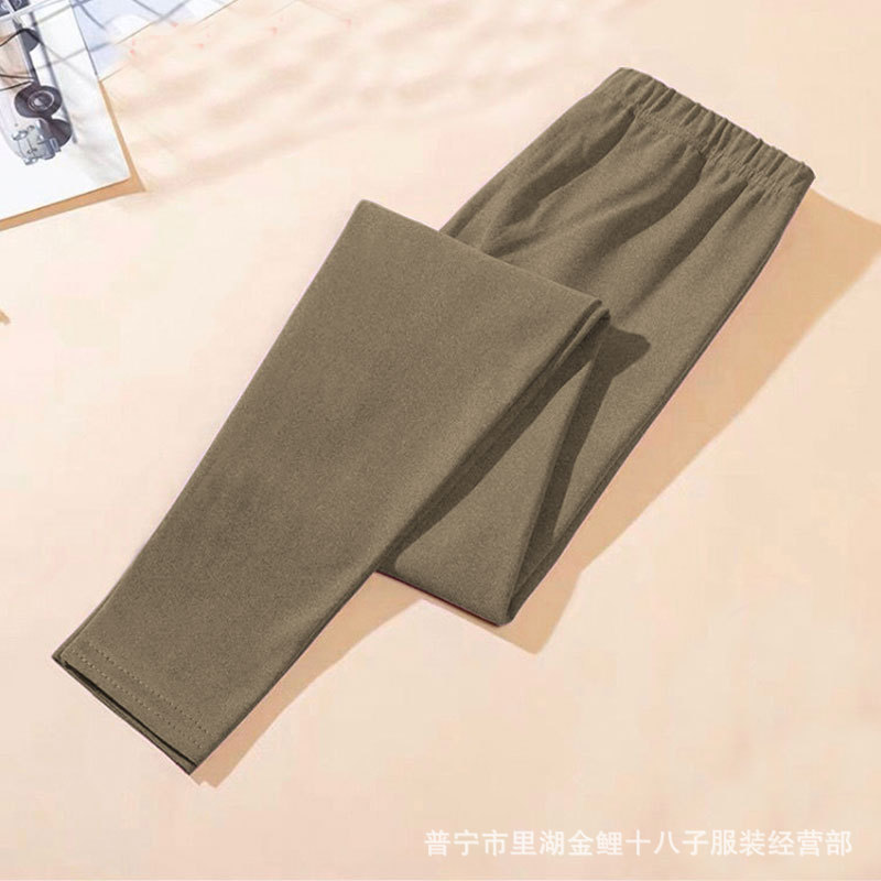 Picture of Warm Suit women's autumn and winter half turtleneck fleece-lined de thin undershirt underwear home wear autumn clothes long pants