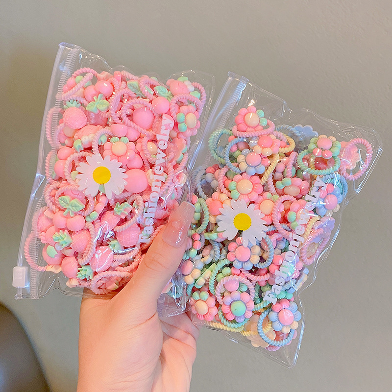 Picture of Children's rubber band does not hurt hair, good elasticity, Girl's rubber band, baby's hair rope, small size tie hair, hair ring, hair accessories