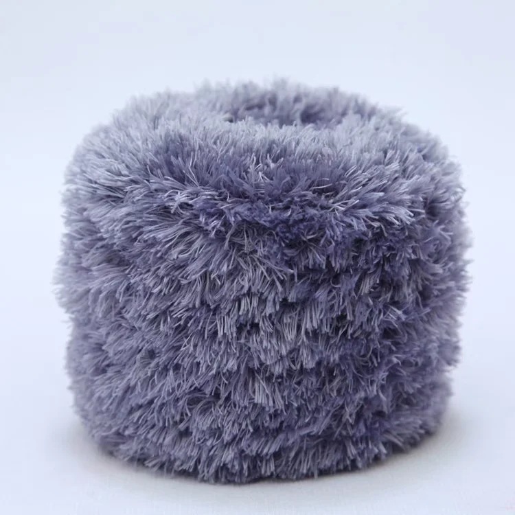 Picture of Crystal Coral Velvet Thick Thread Imitation Fur Scarf Hat Baby Baby Thread Hand-Knitted Wool Ball
