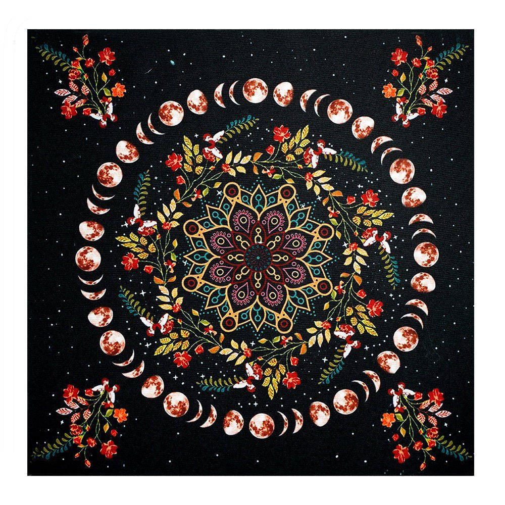 Picture of 60 × 60 small size tablecloth bedroom living room study decorative tapestry cross-border hot selling background wall hanging canvas