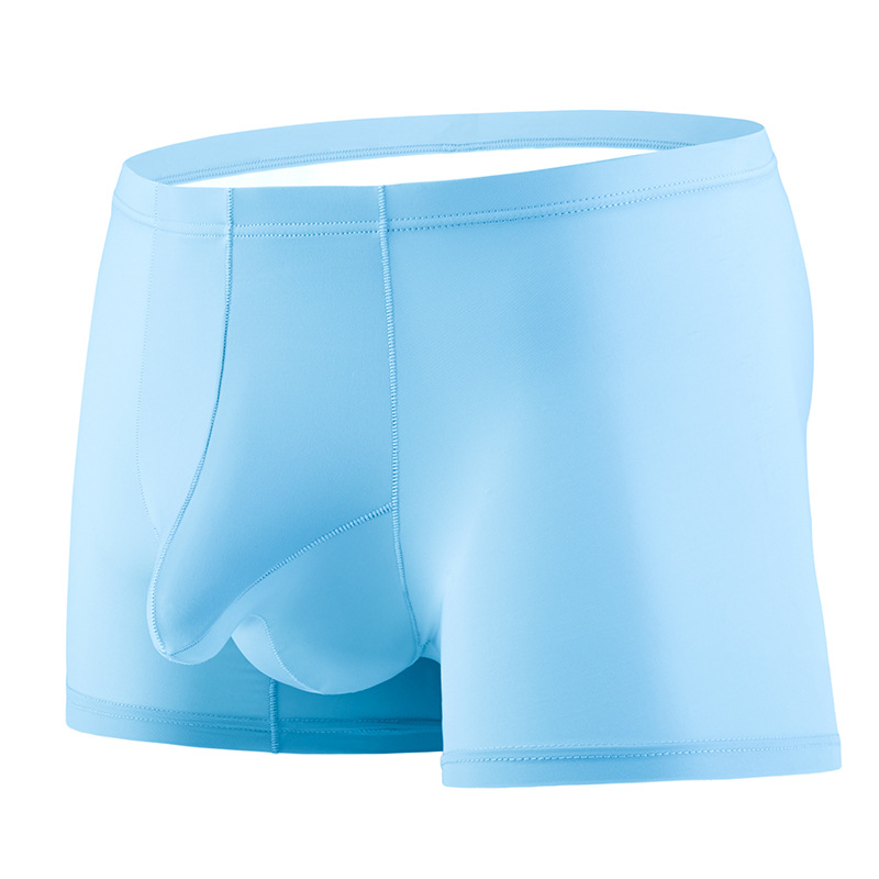 Picture of Clearance Summer Ice Silk Detachable Men's Underwear Ultra-Thin Fully Transparent Quick-Dry Elephant Trunk Boxer Briefs Breathable Quick-Dry