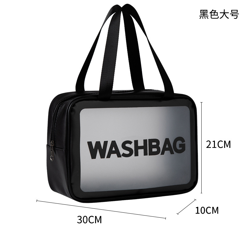 Picture of Waterproof Wash Bag Large Capacity Travel Cosmetic Storage Bag High-grade Sense Portable Transparent PVC Wash Bag for Women