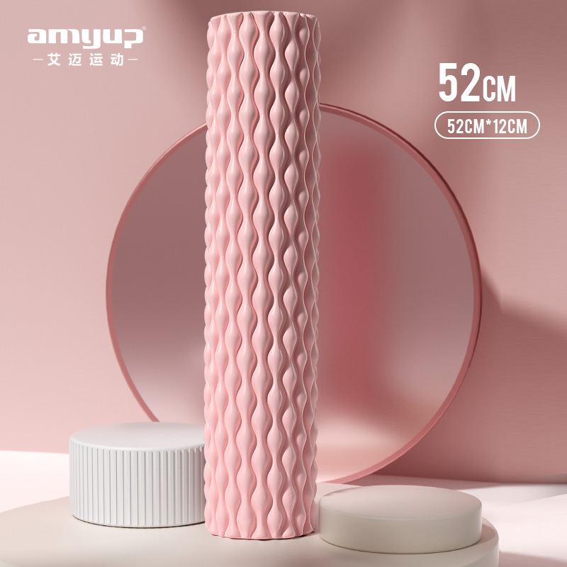 Picture of EVA water drop foam shaft muscle relaxation spike massage stick hollow yoga pillar massage roller