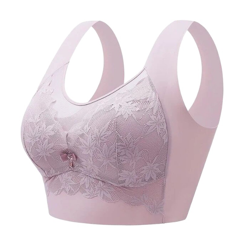 Summer New Lace Bra Women's All-In-One Beautiful Back Tube Top Bra Side Breast Reduction Seamless Vest Style Chest Wrap