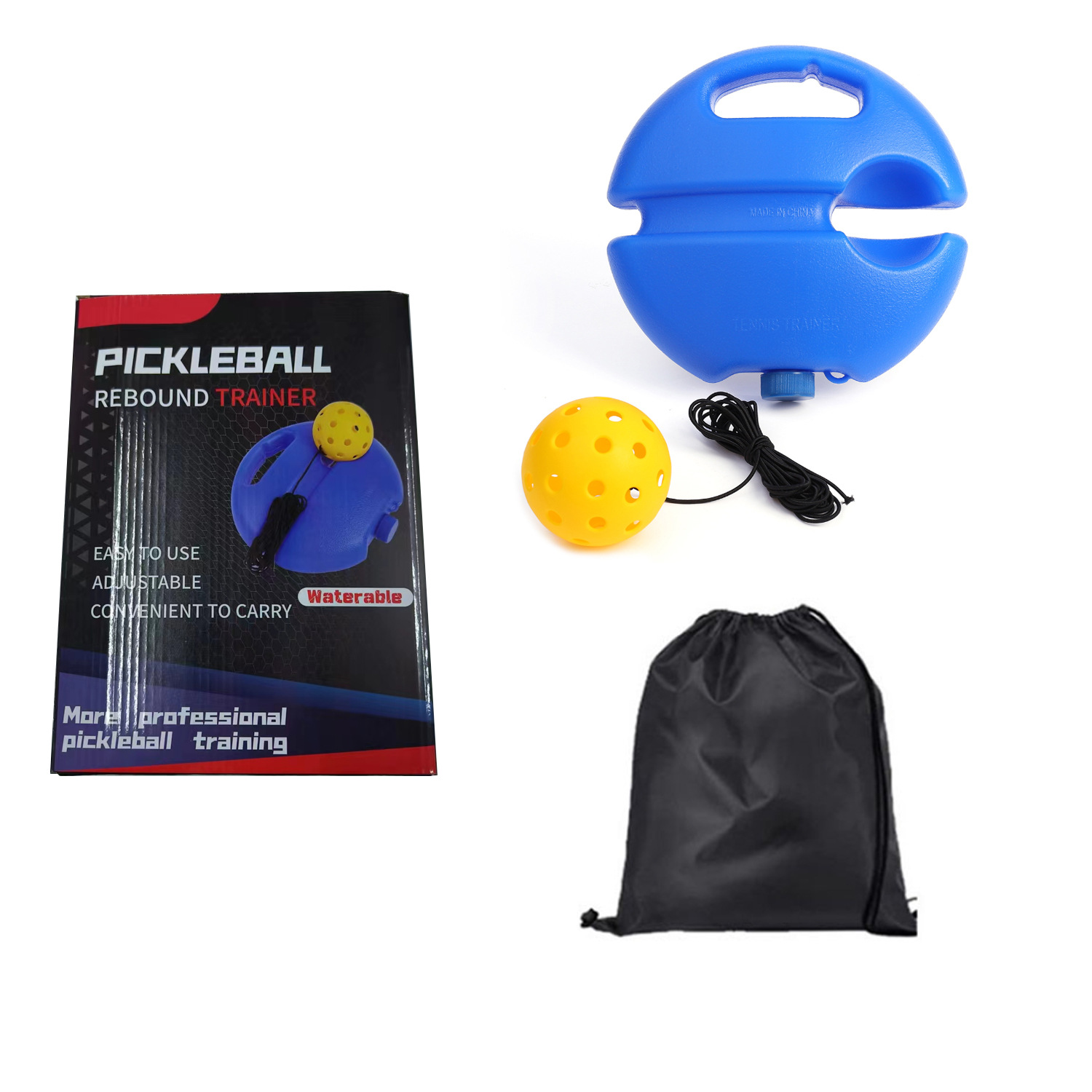 Picture of Pickleball Training Ball 74mm Practice Ball Pe Outdoor Plastic Injection Molded Ball with Led Light