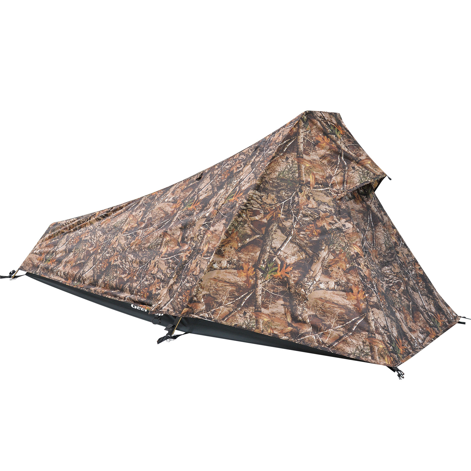 Picture of cross-border single mountaineering tent outdoor field equipment camouflage rainproof pyramid tent winter camping tent