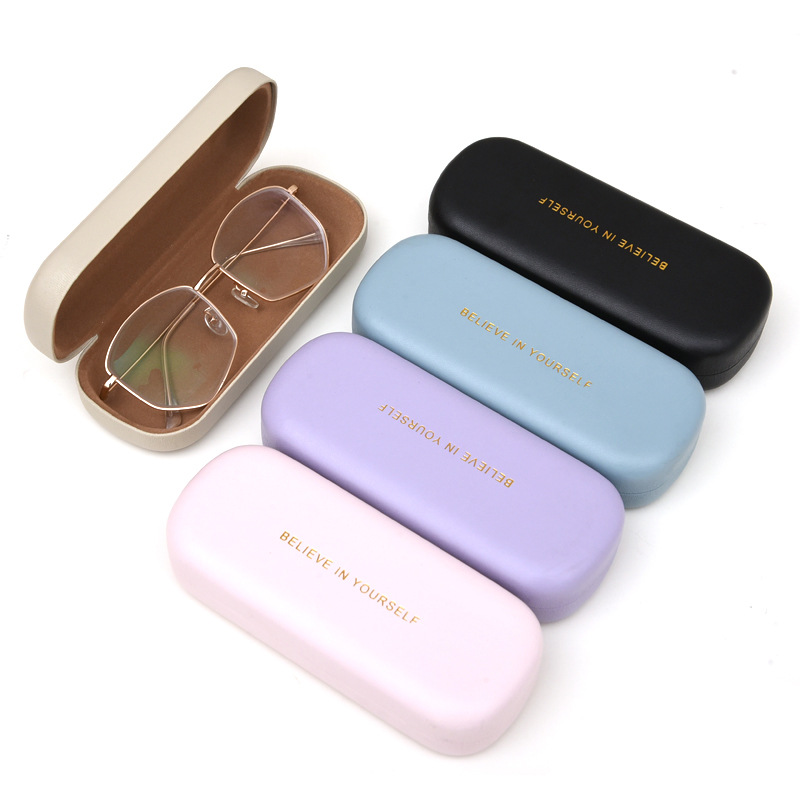 Glasses Case Factory Wholesale Printed Simple and Fashionable Glasses Case High-Value Large Frame Myopia Glasses Storage Box Anti-Pressure Iron Box