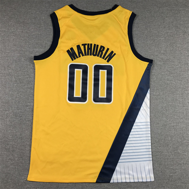 in stock Basketball Jersey 2023 New Season Pacers 00 Matulin with 6 Commemorative Embroidered Basketball Suit